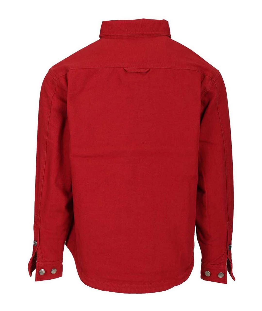 CARHARTT Красная хлопковая кэжуал рубашка, фото 2