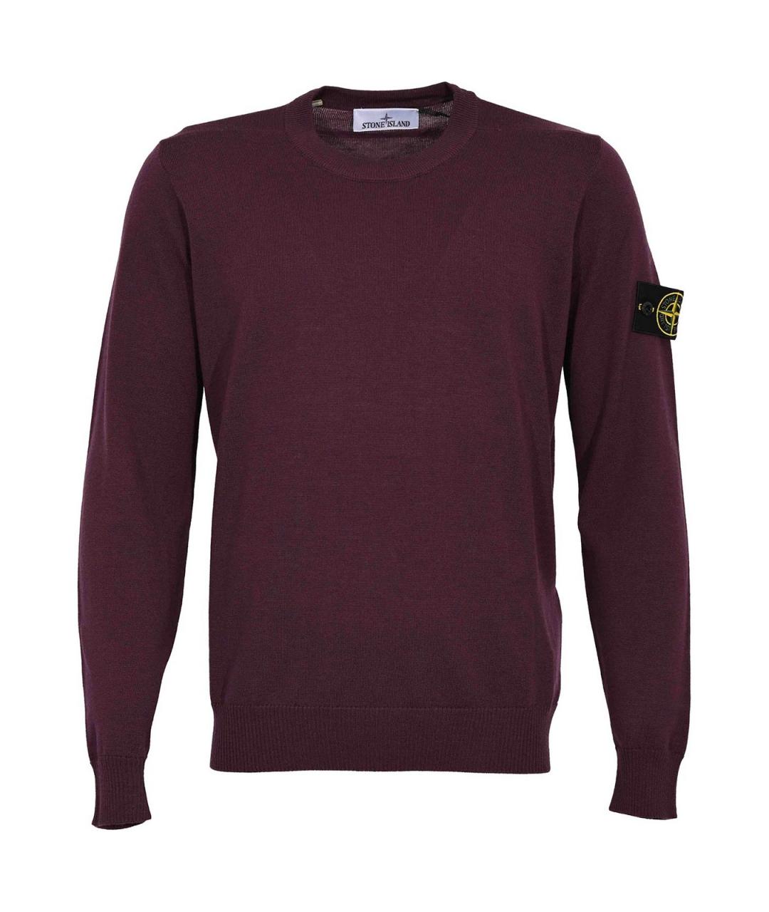 STONE ISLAND Фиолетовый шерстяной джемпер / свитер, фото 1
