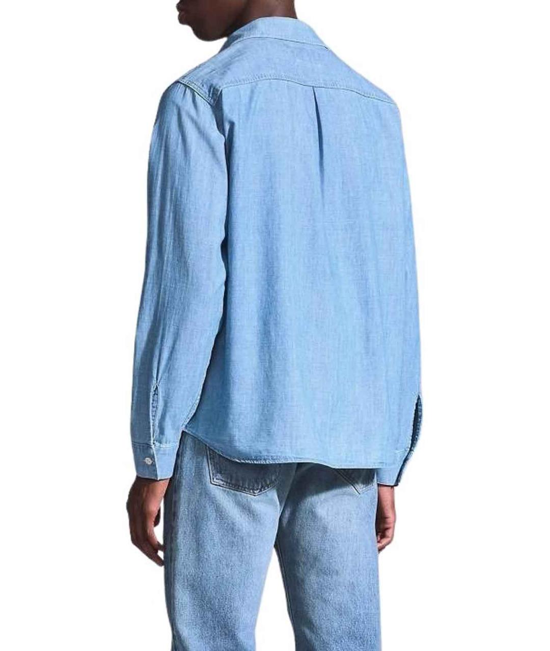 LEVI'S Синяя хлопковая классическая рубашка, фото 5