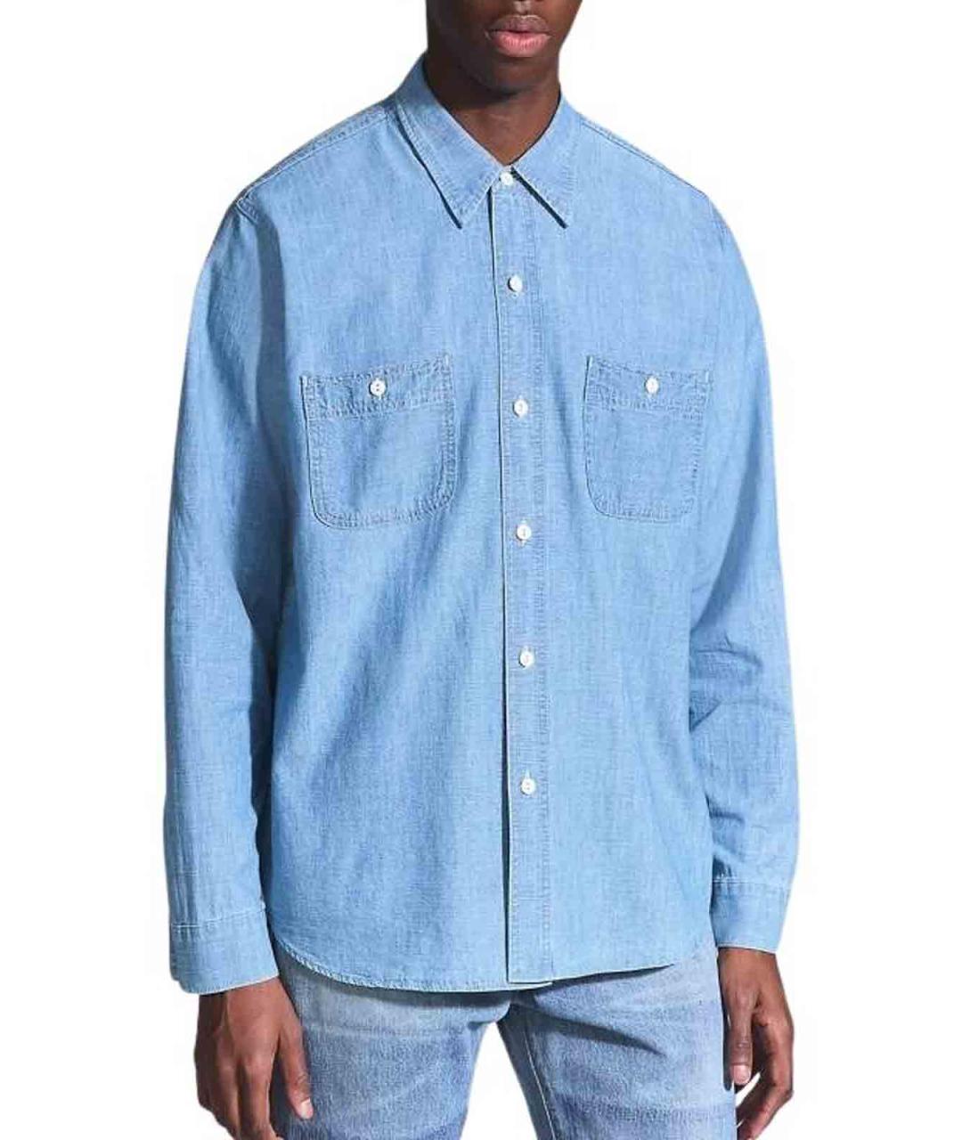 LEVI'S Синяя хлопковая классическая рубашка, фото 4