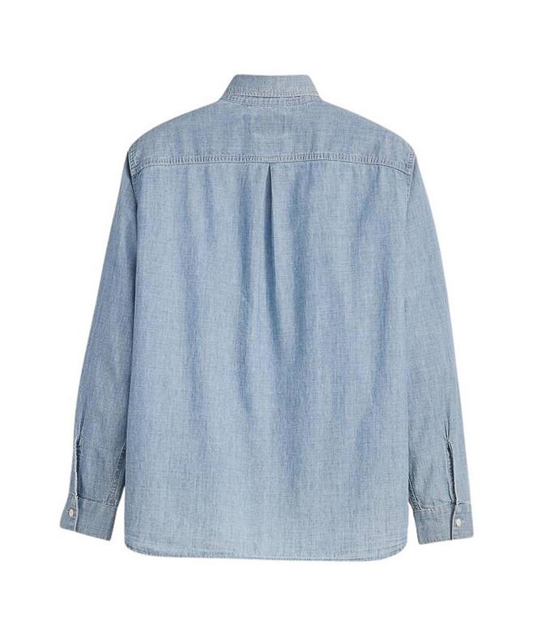 LEVI'S Синяя хлопковая классическая рубашка, фото 3