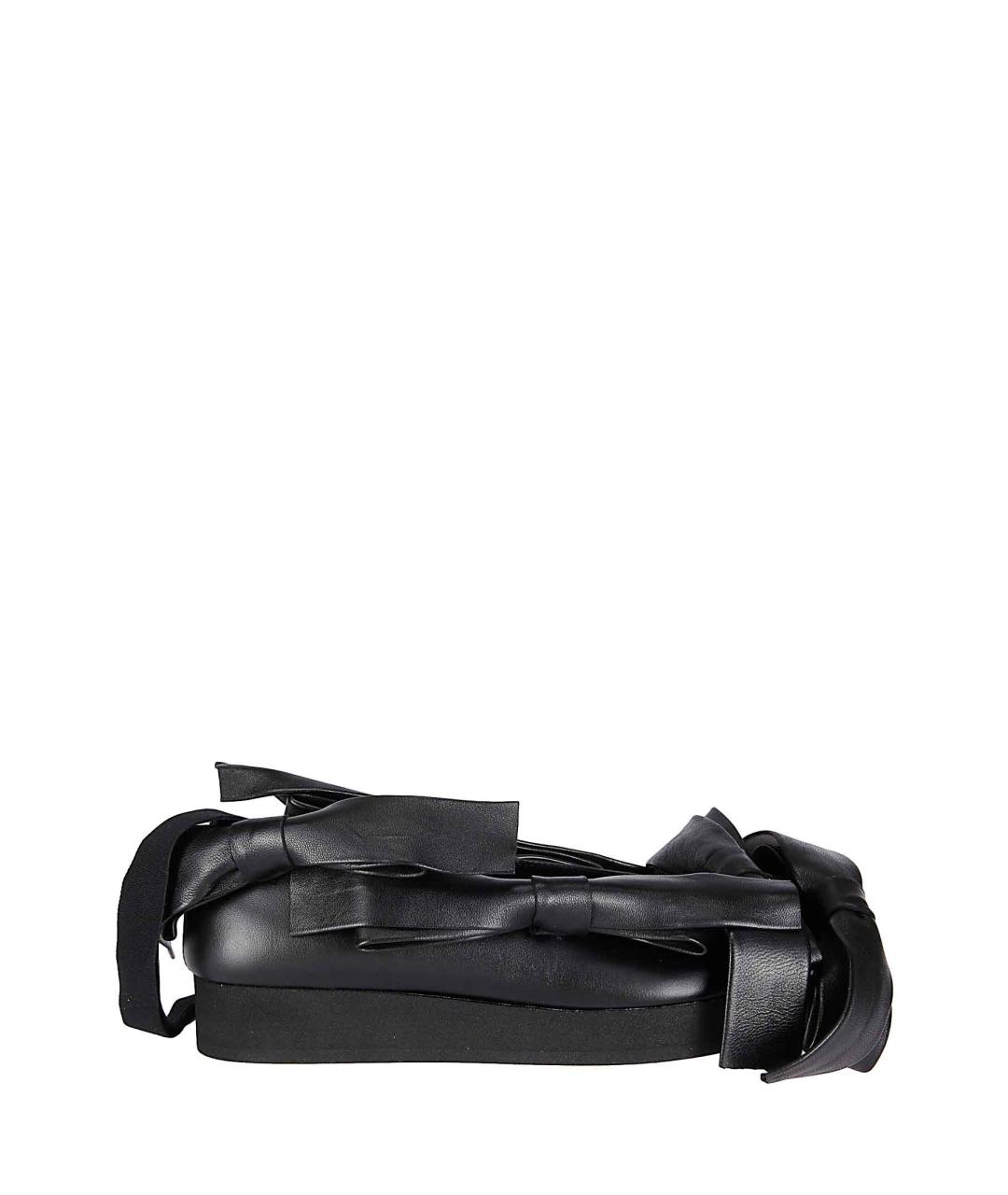 COMME DES GARÇONS Черные кожаные балетки, фото 1