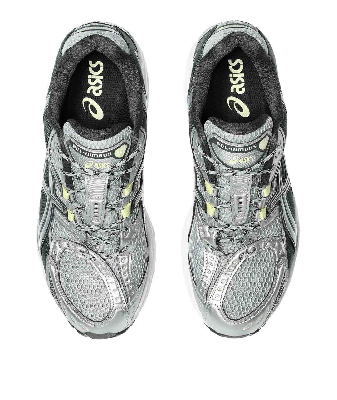 ASICS Серые кожаные низкие кроссовки / кеды, фото 6