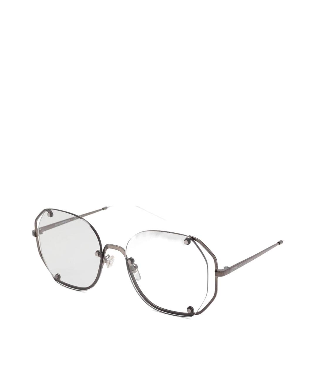 EMPORIO ARMANI Серые металлические солнцезащитные очки, фото 2