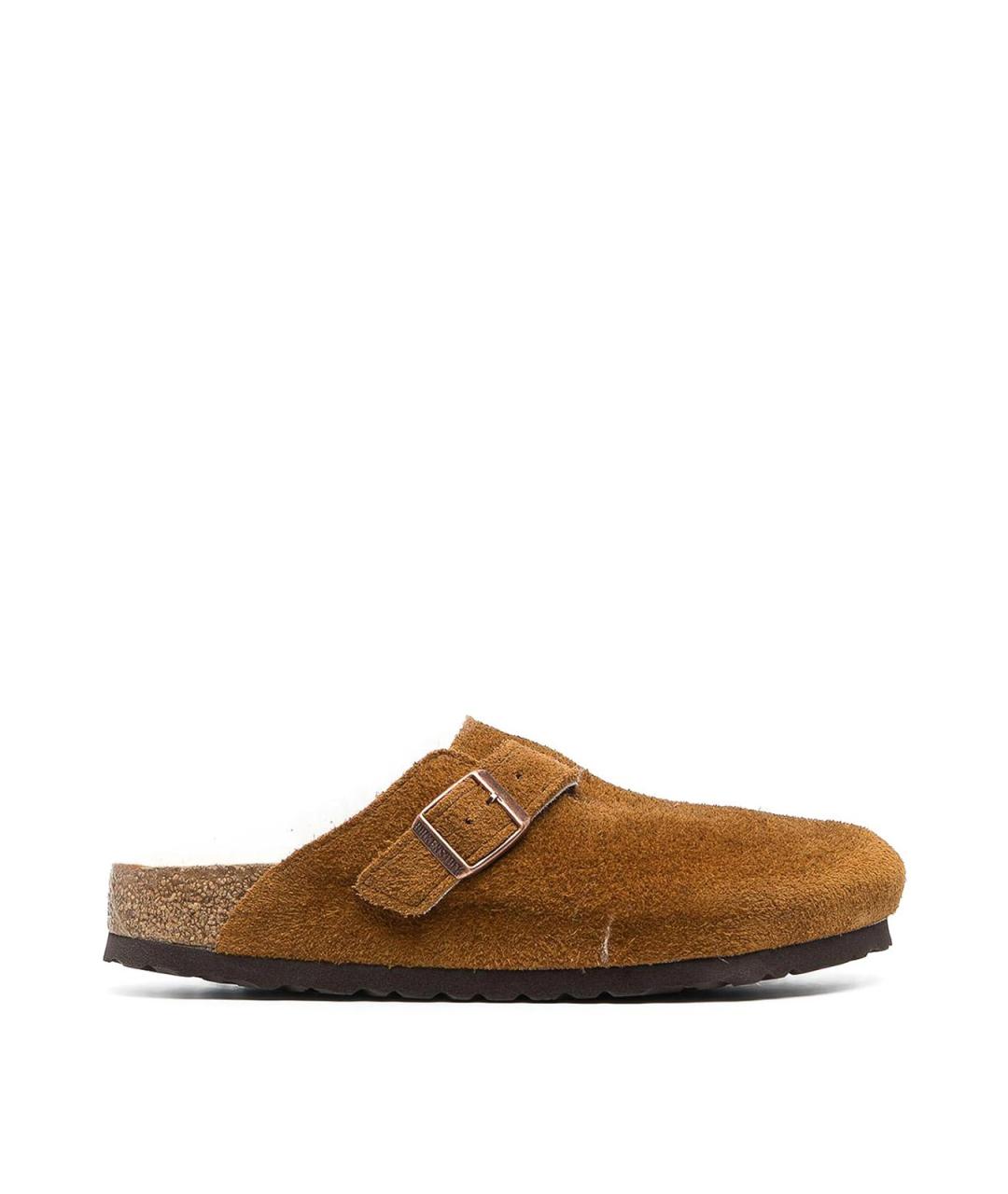 BIRKENSTOCK Коричневые замшевые лоферы, фото 1