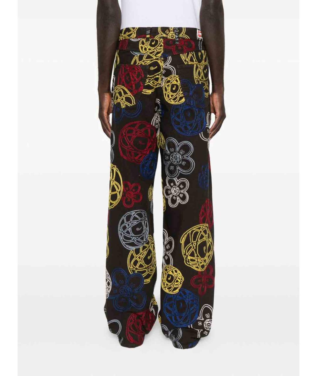 KENZO Коричневые хлопковые повседневные брюки, фото 3