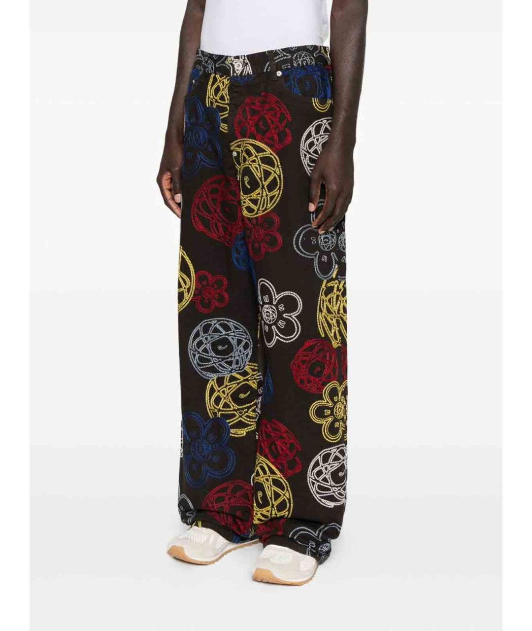 KENZO Коричневые хлопковые повседневные брюки, фото 4