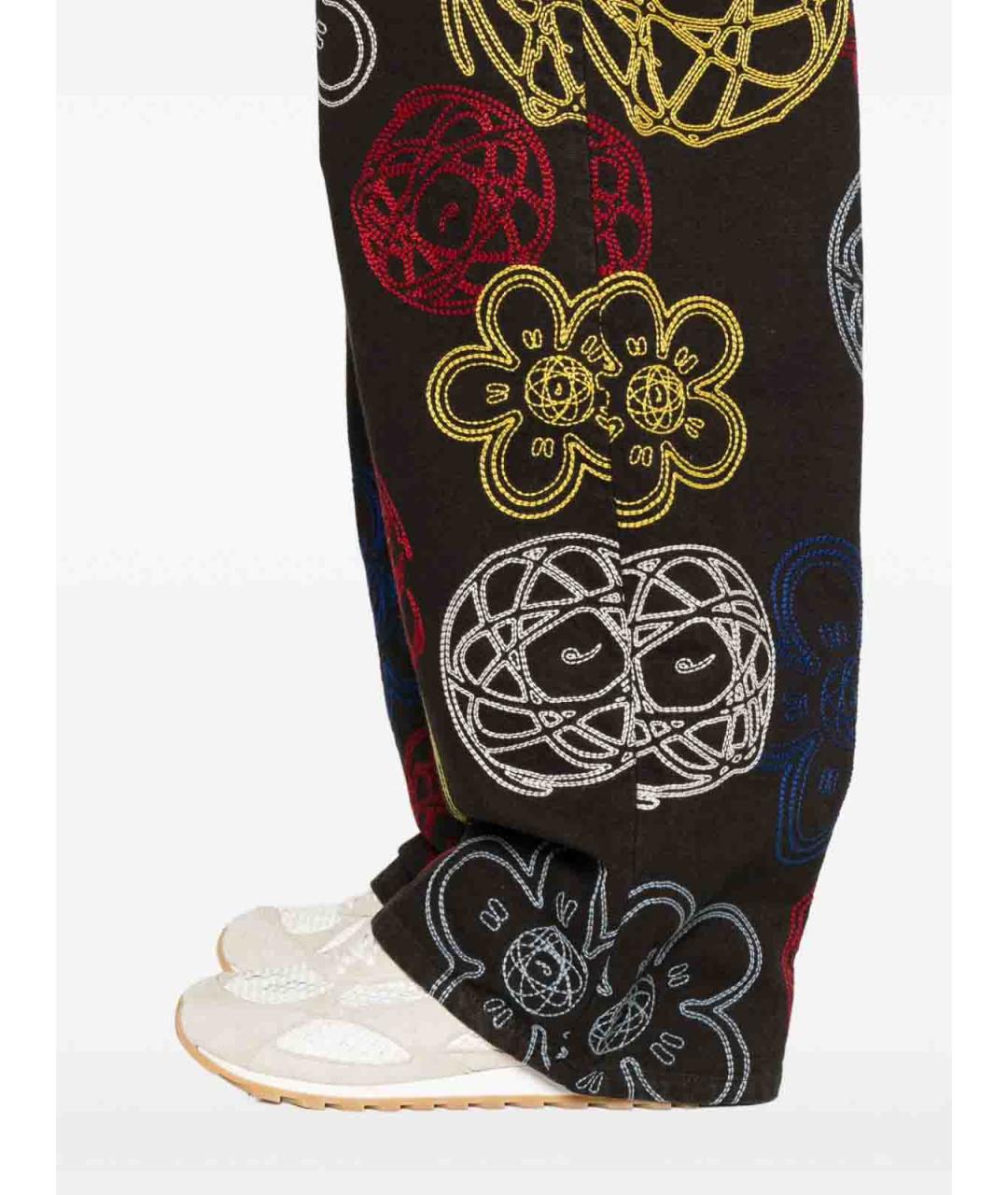 KENZO Коричневые хлопковые повседневные брюки, фото 2