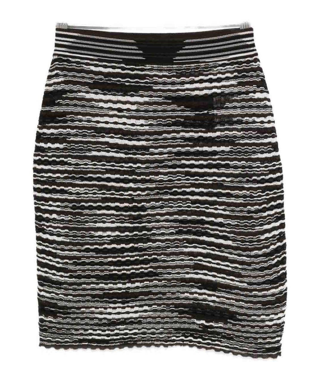 MISSONI Коричневая шерстяная юбка мини, фото 1