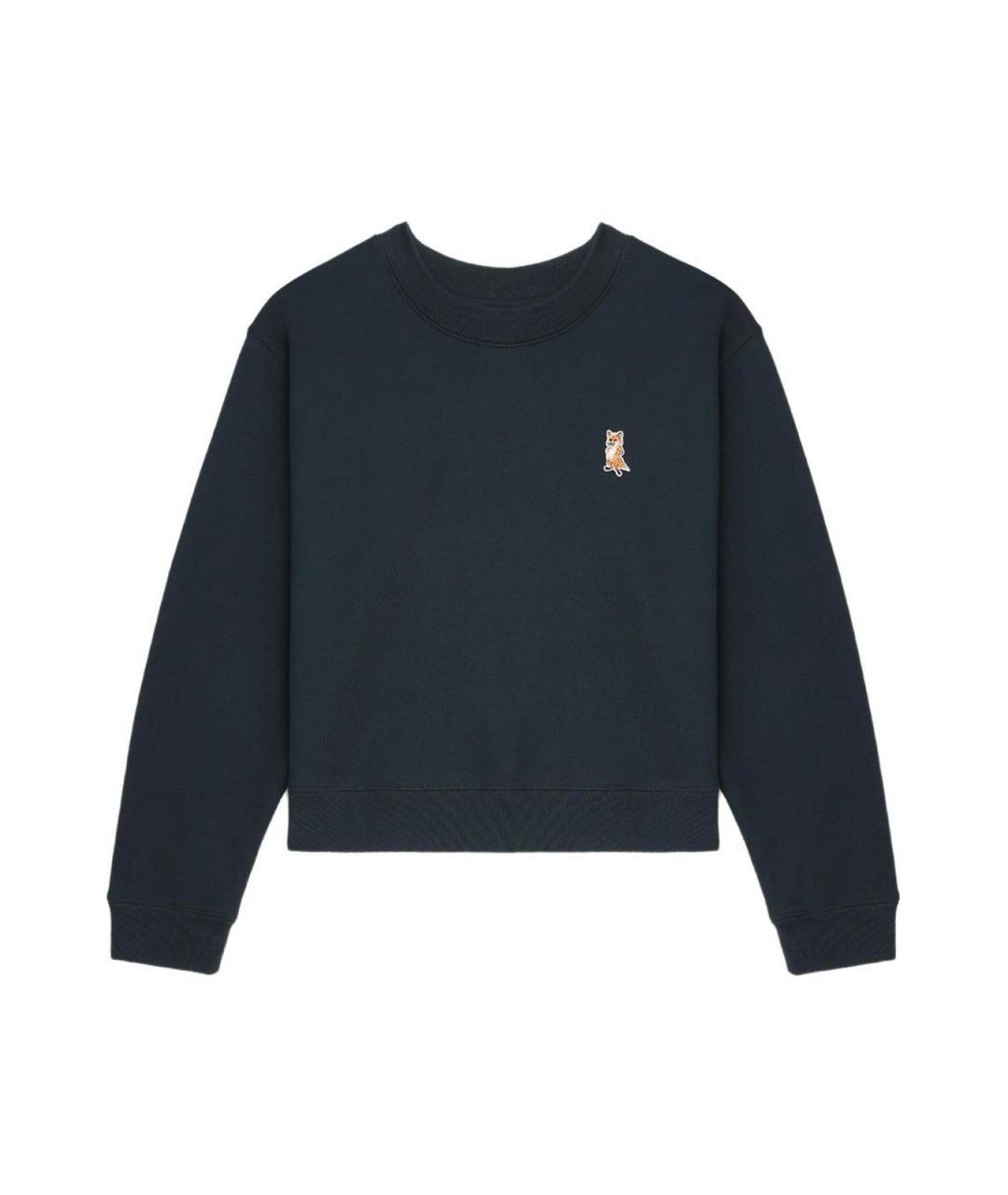 MAISON KITSUNE Синий хлопковый джемпер / свитер, фото 1