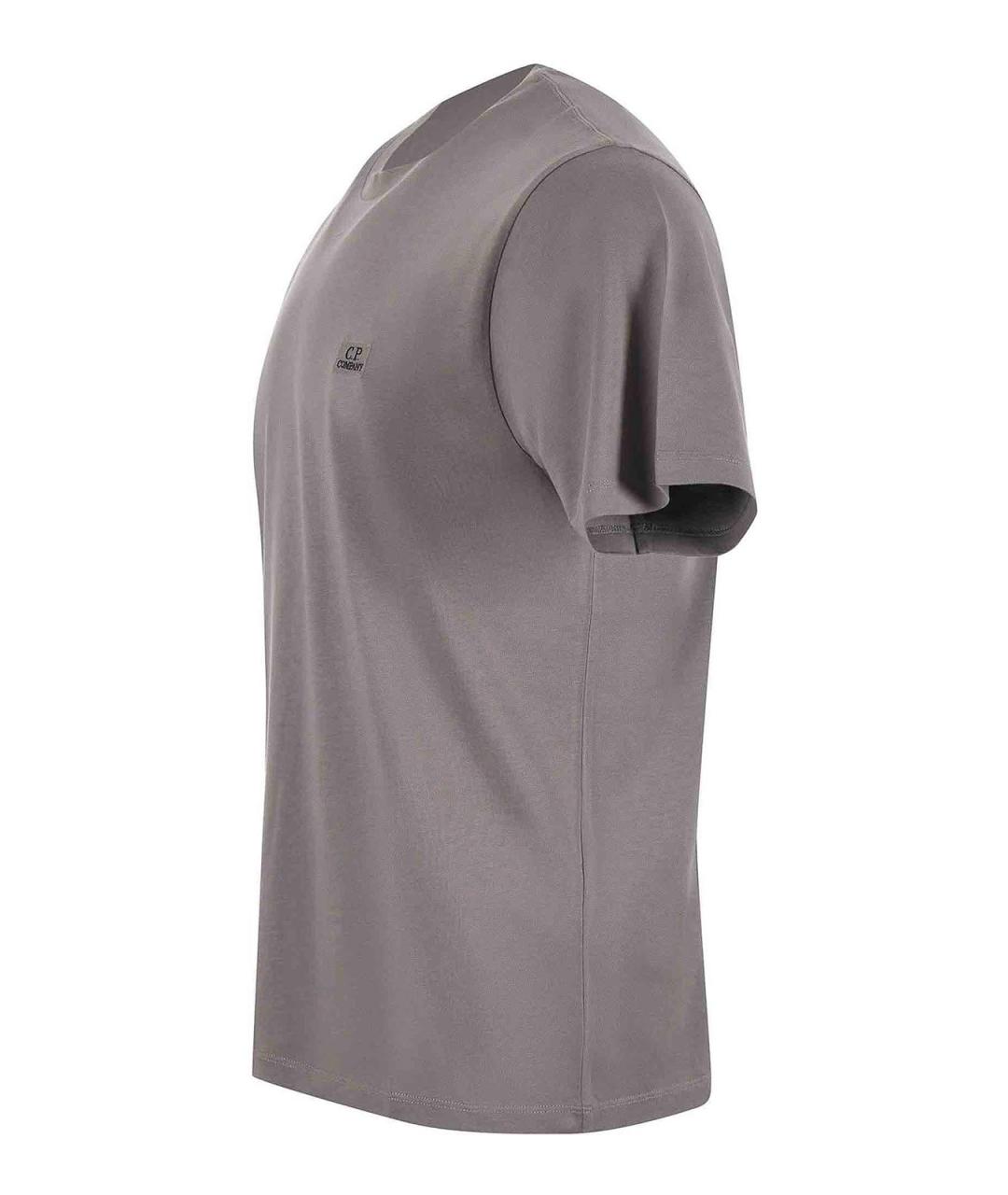 CP COMPANY Серая хлопковая футболка, фото 2