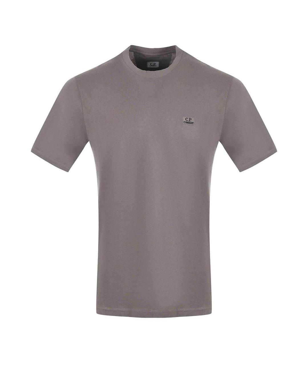 CP COMPANY Серая хлопковая футболка, фото 1
