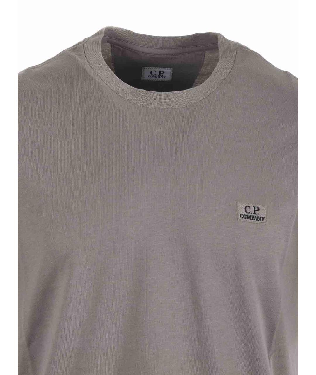 CP COMPANY Серая хлопковая футболка, фото 4