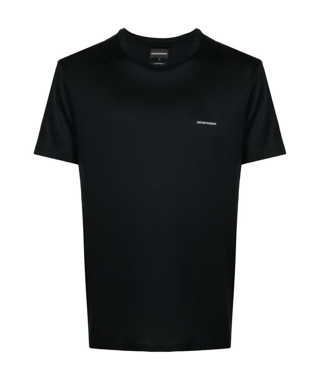 EMPORIO ARMANI Темно-синяя футболка, фото 1