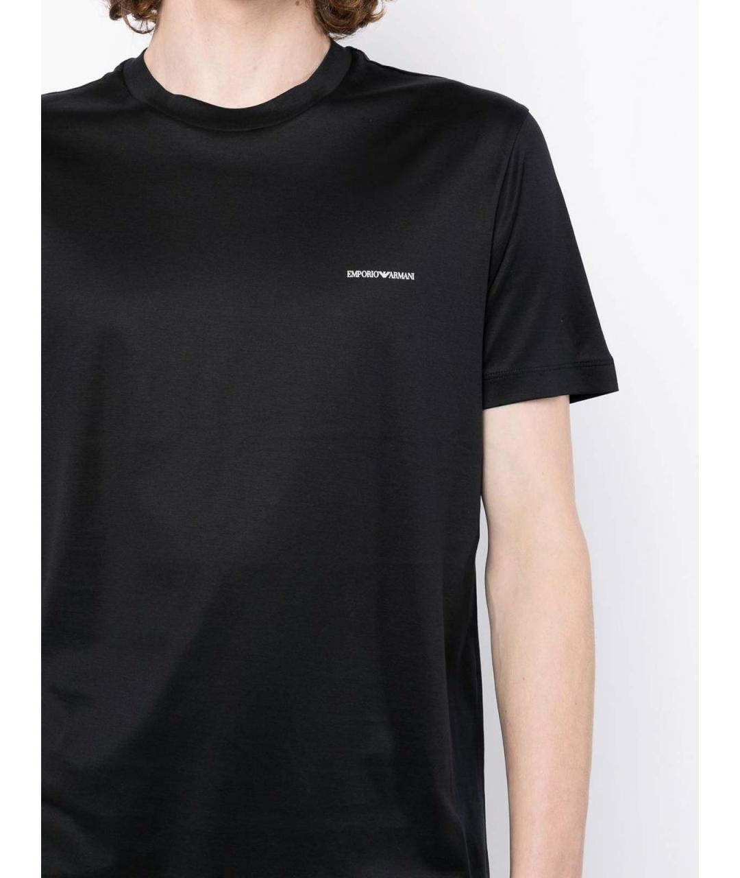 EMPORIO ARMANI Темно-синяя футболка, фото 5