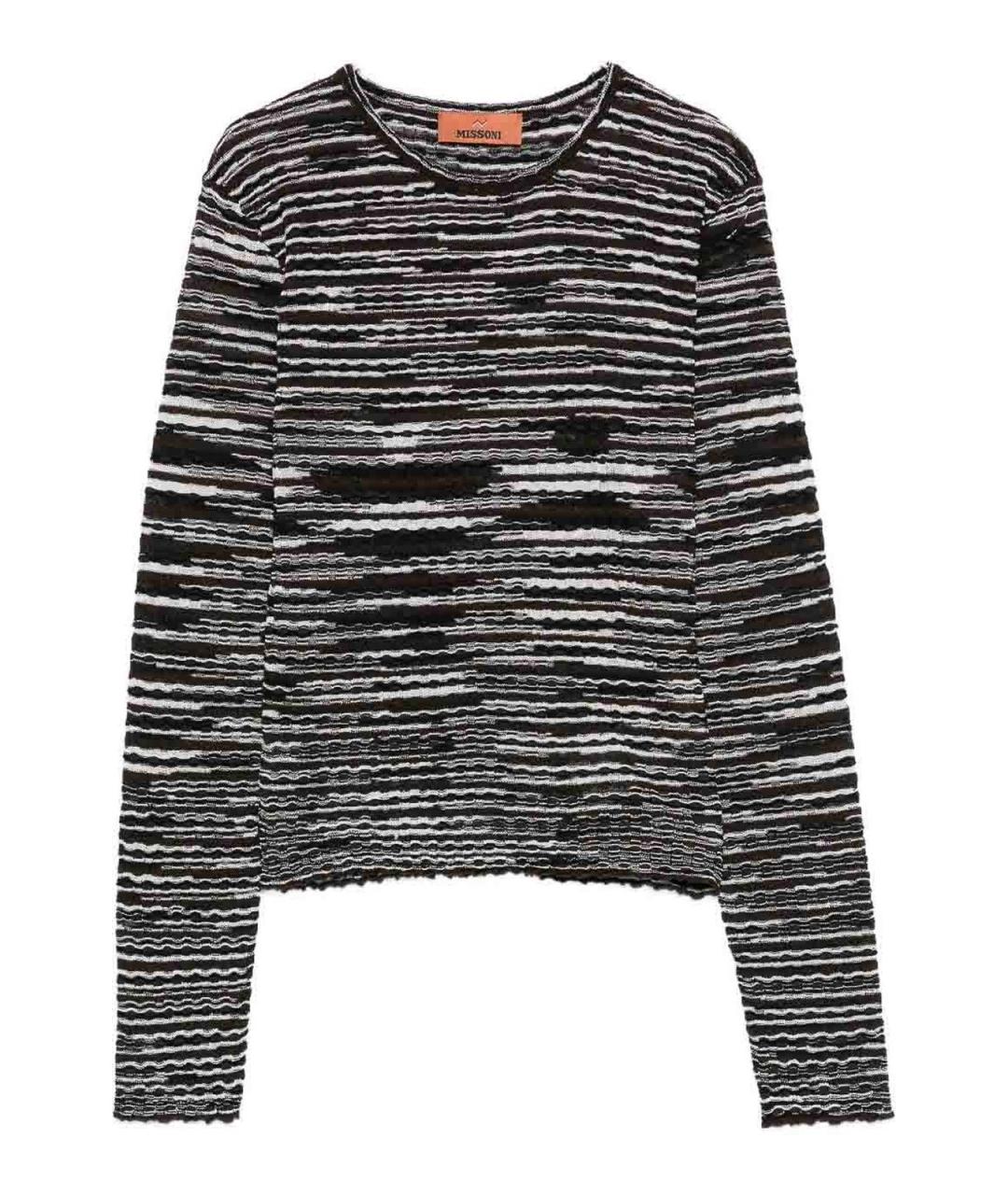 MISSONI Коричневый шерстяной джемпер / свитер, фото 1