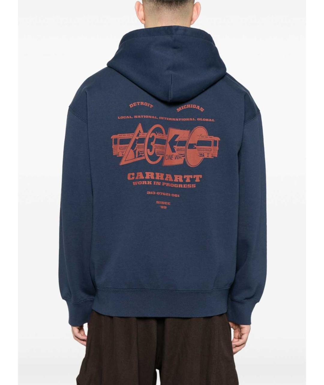 CARHARTT Синий полиэстеровый джемпер / свитер, фото 4
