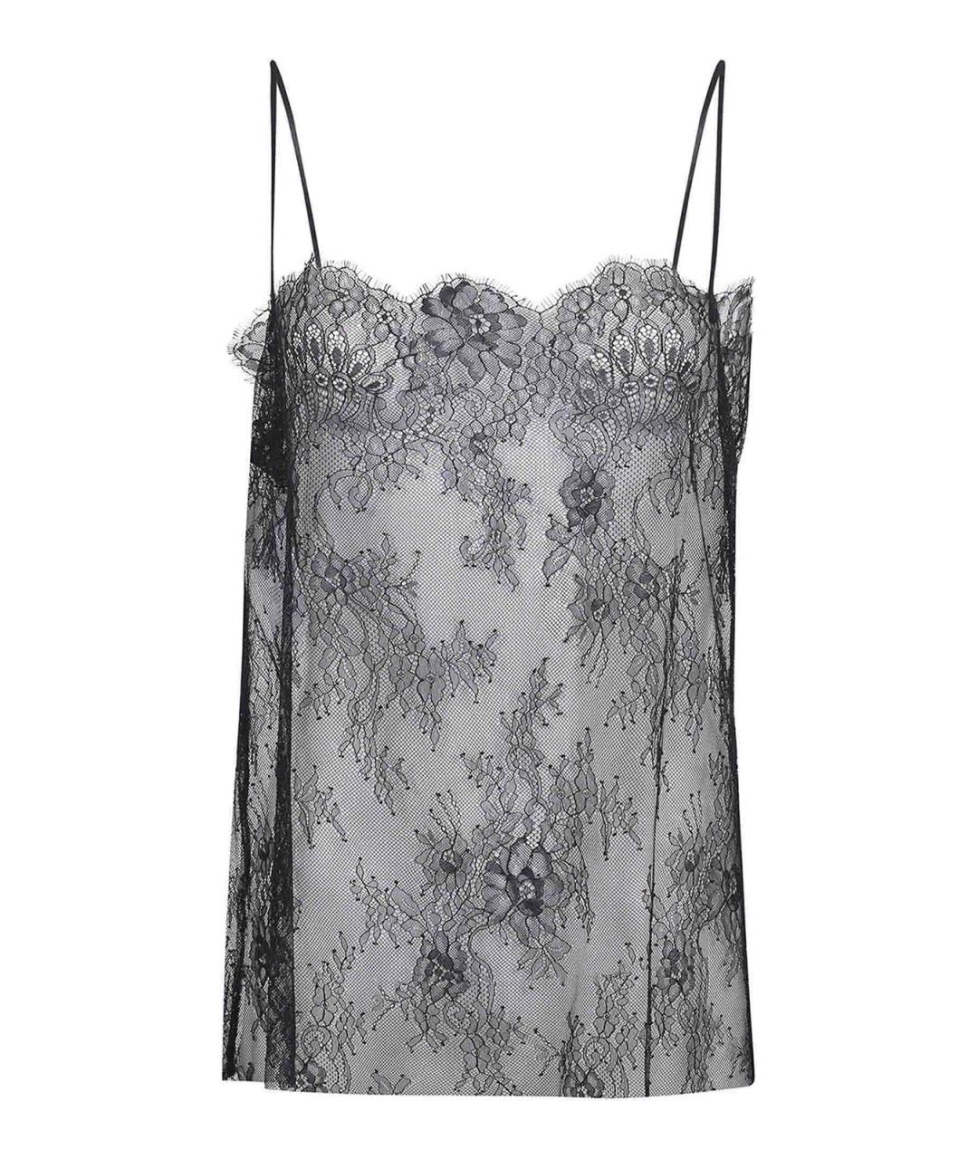 ALBERTA FERRETTI Черная полиамидовая майка, фото 1