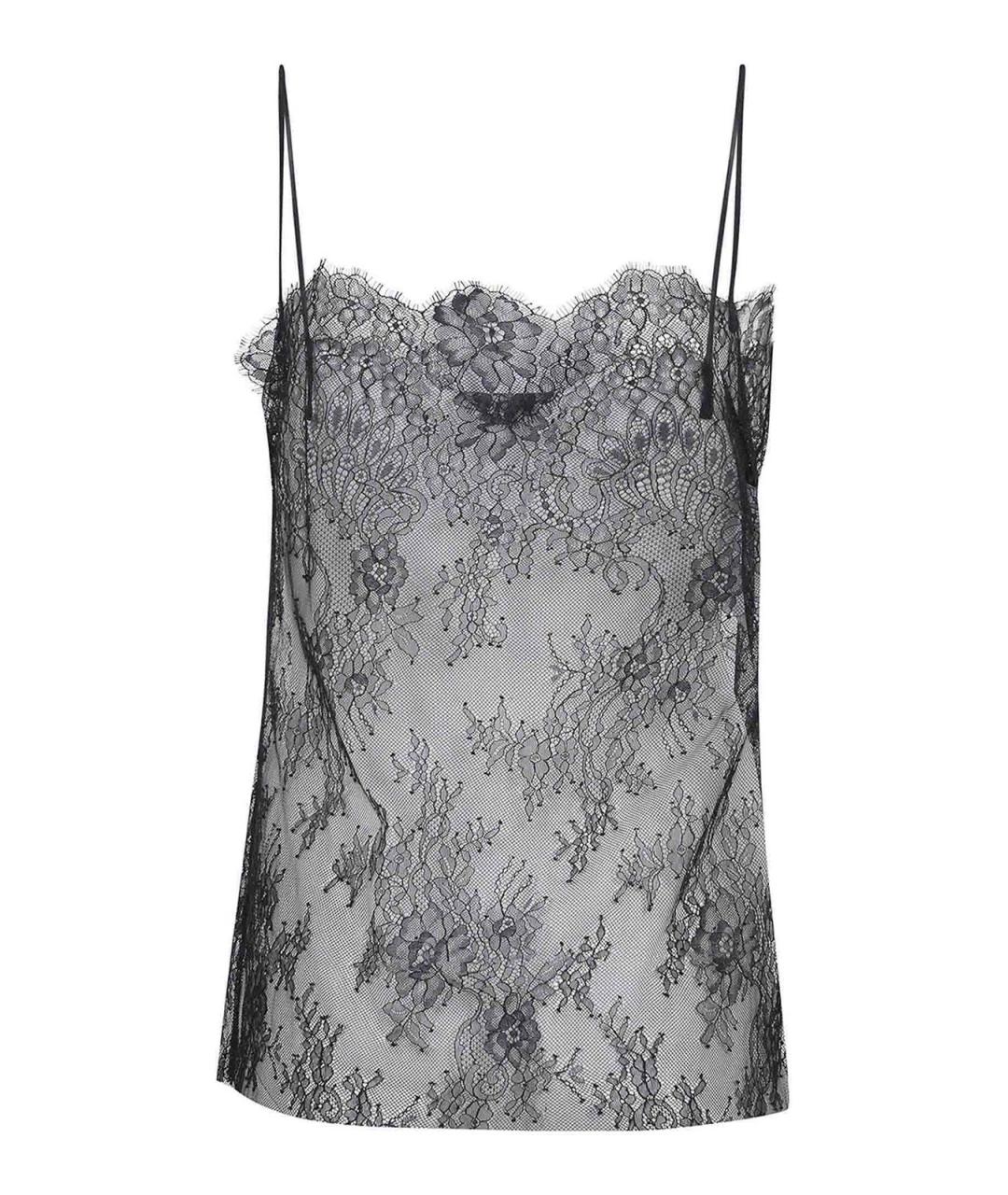 ALBERTA FERRETTI Черная полиамидовая майка, фото 3