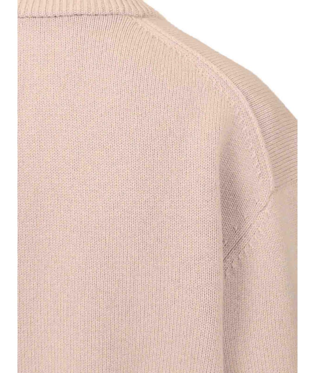 ACNE STUDIOS Бежевый шерстяной джемпер / свитер, фото 5