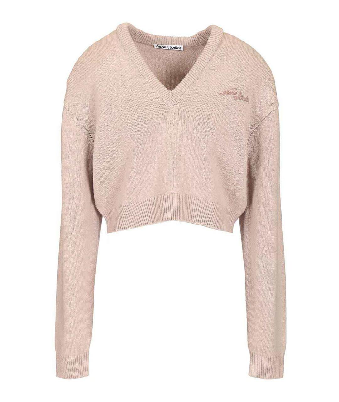 ACNE STUDIOS Бежевый шерстяной джемпер / свитер, фото 1
