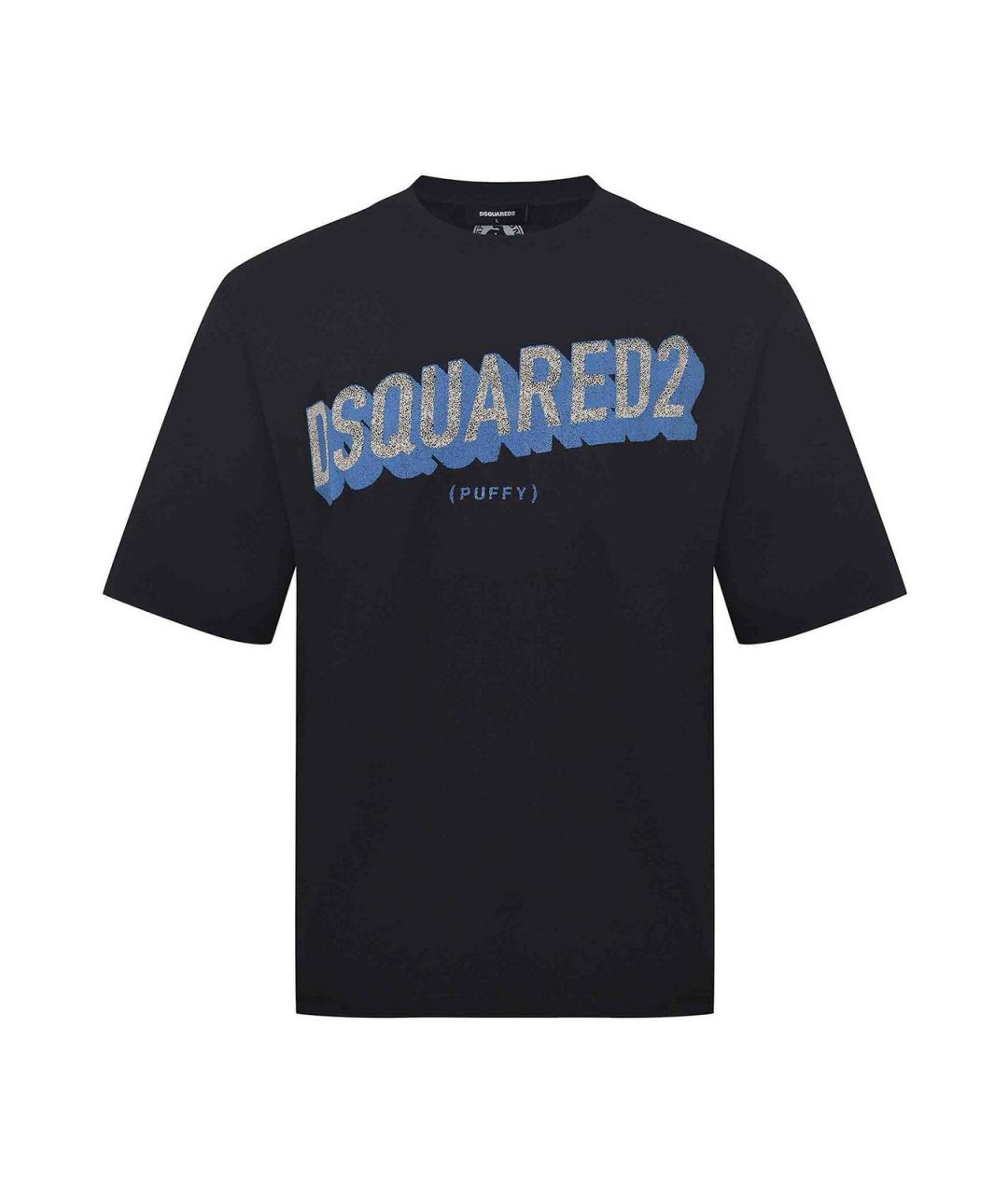 DSQUARED2 Черная хлопковая футболка, фото 1