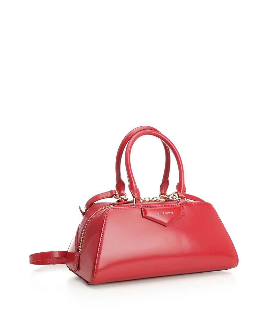 GIVENCHY Красная кожаная сумка тоут, фото 2