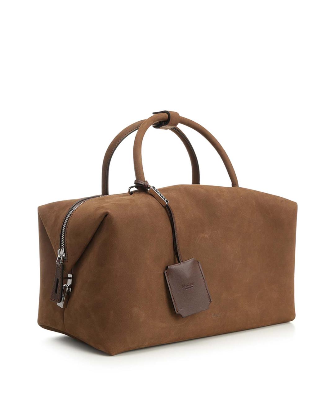 MAX MARA Коричневая кожаная сумка тоут, фото 2