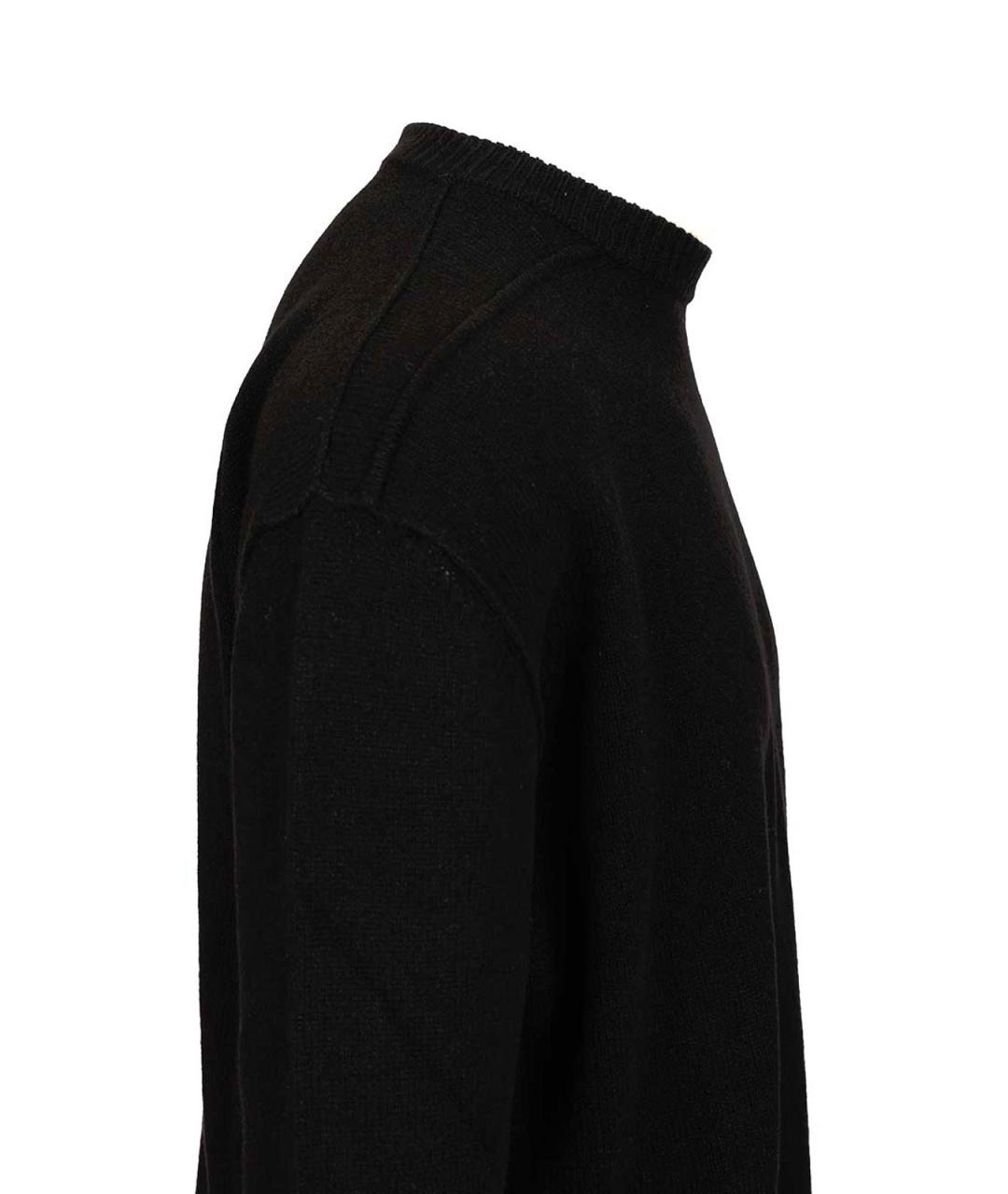 RICK OWENS Черный кашемировый джемпер / свитер, фото 4