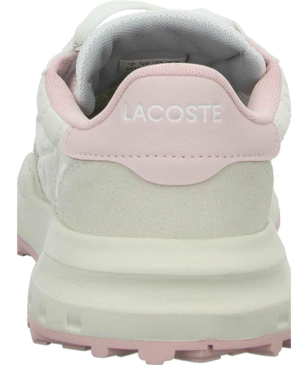 LACOSTE Белые текстильные кроссовки, фото 4