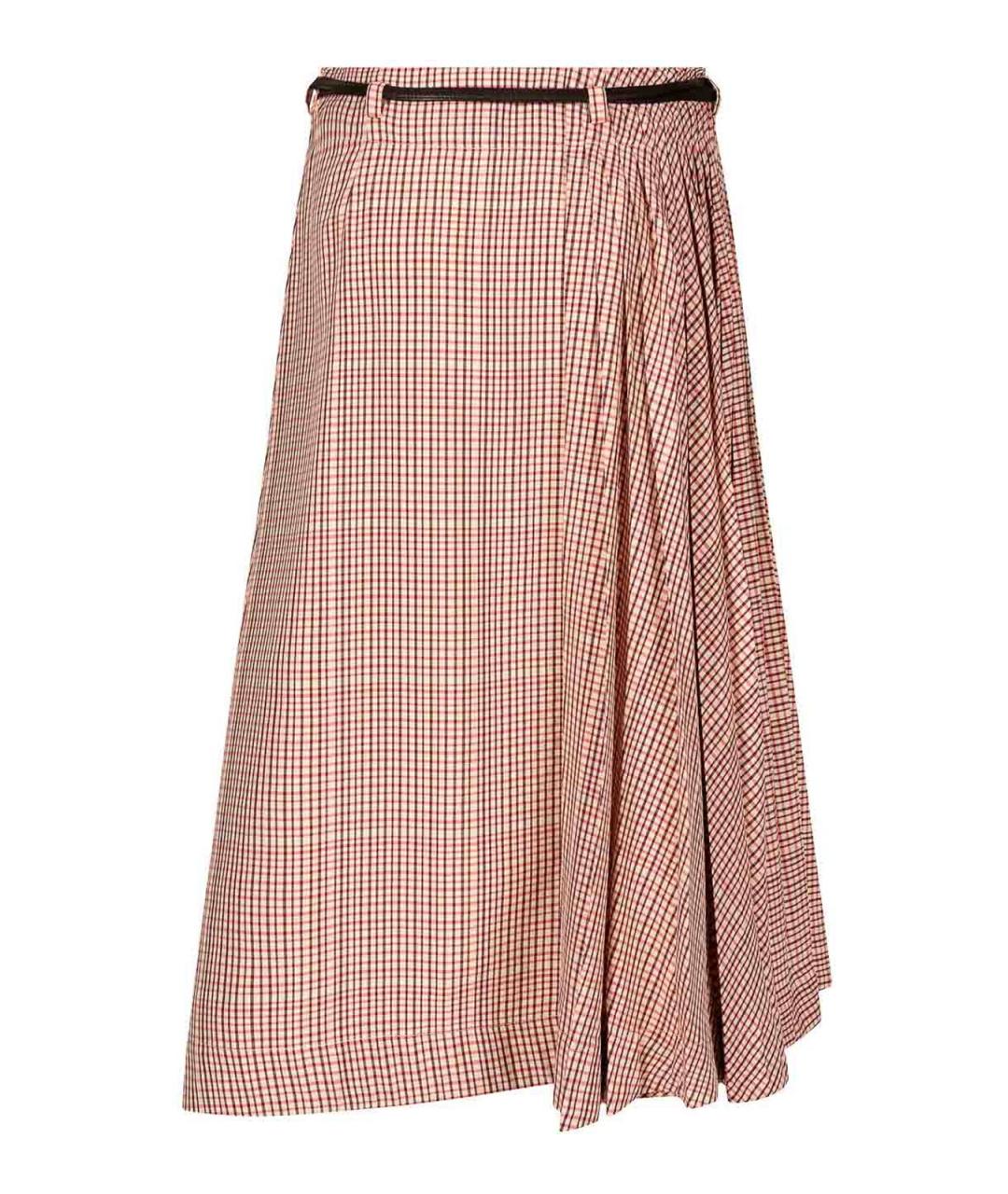 BOTTEGA VENETA Мульти вискозная юбка миди, фото 2