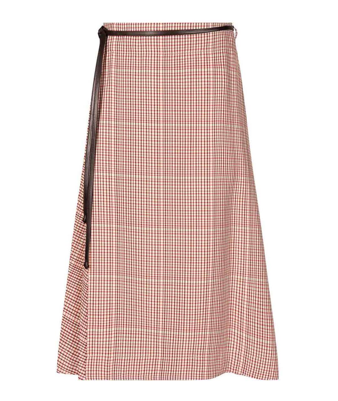 BOTTEGA VENETA Мульти вискозная юбка миди, фото 1