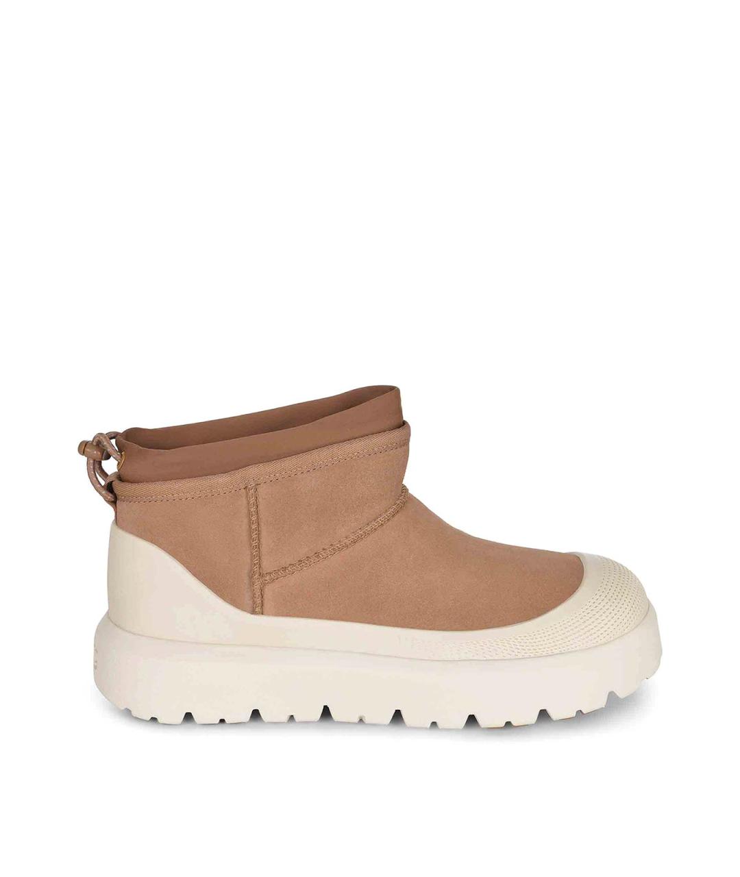 UGG Бежевые замшевые низкие кроссовки / кеды, фото 1