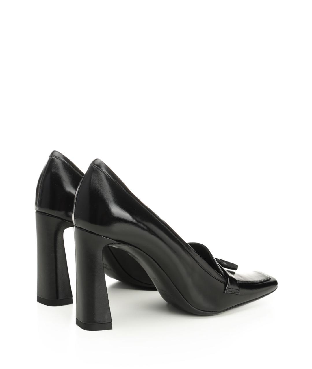 SAINT LAURENT Черные кожаные туфли, фото 3