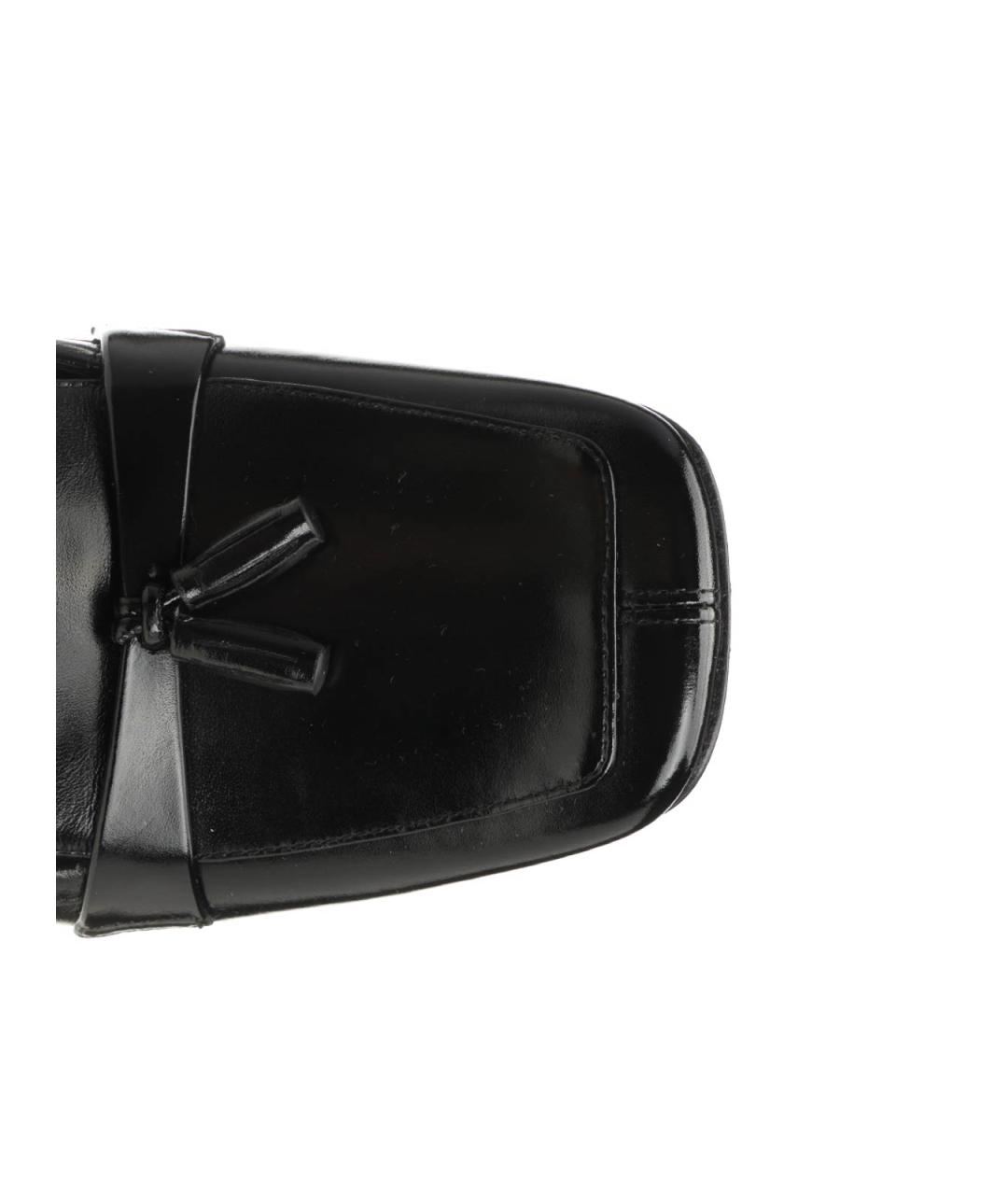 SAINT LAURENT Черные кожаные туфли, фото 4