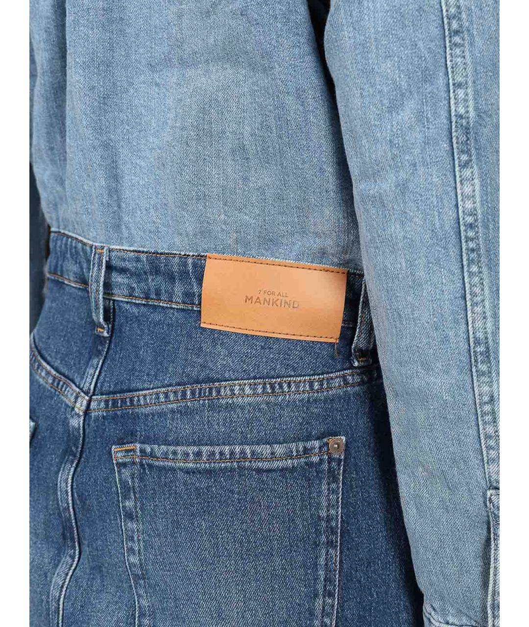 7 FOR ALL MANKIND Синяя замшевая рубашка, фото 6