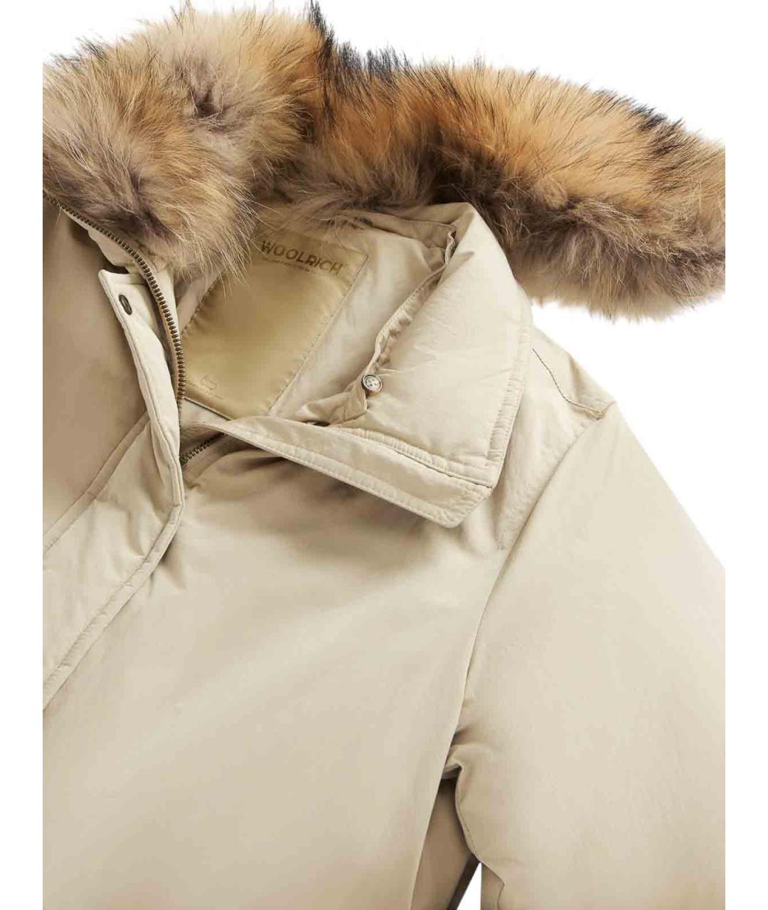 WOOLRICH Бежевая полиамидовая куртка, фото 2