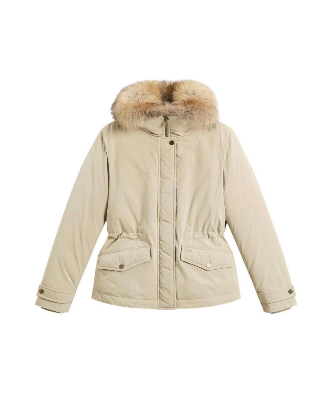 WOOLRICH Бежевая полиамидовая куртка, фото 1