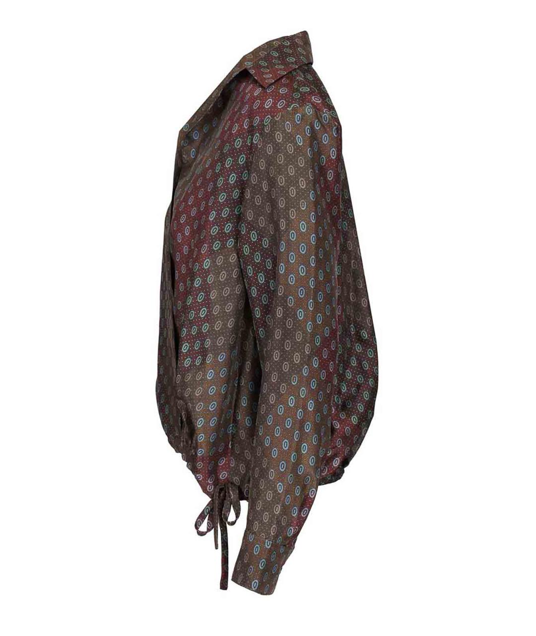 DRIES VAN NOTEN Мульти шелковая блузы, фото 4