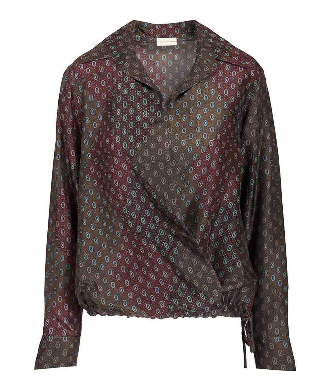 DRIES VAN NOTEN Мульти шелковая блузы, фото 1