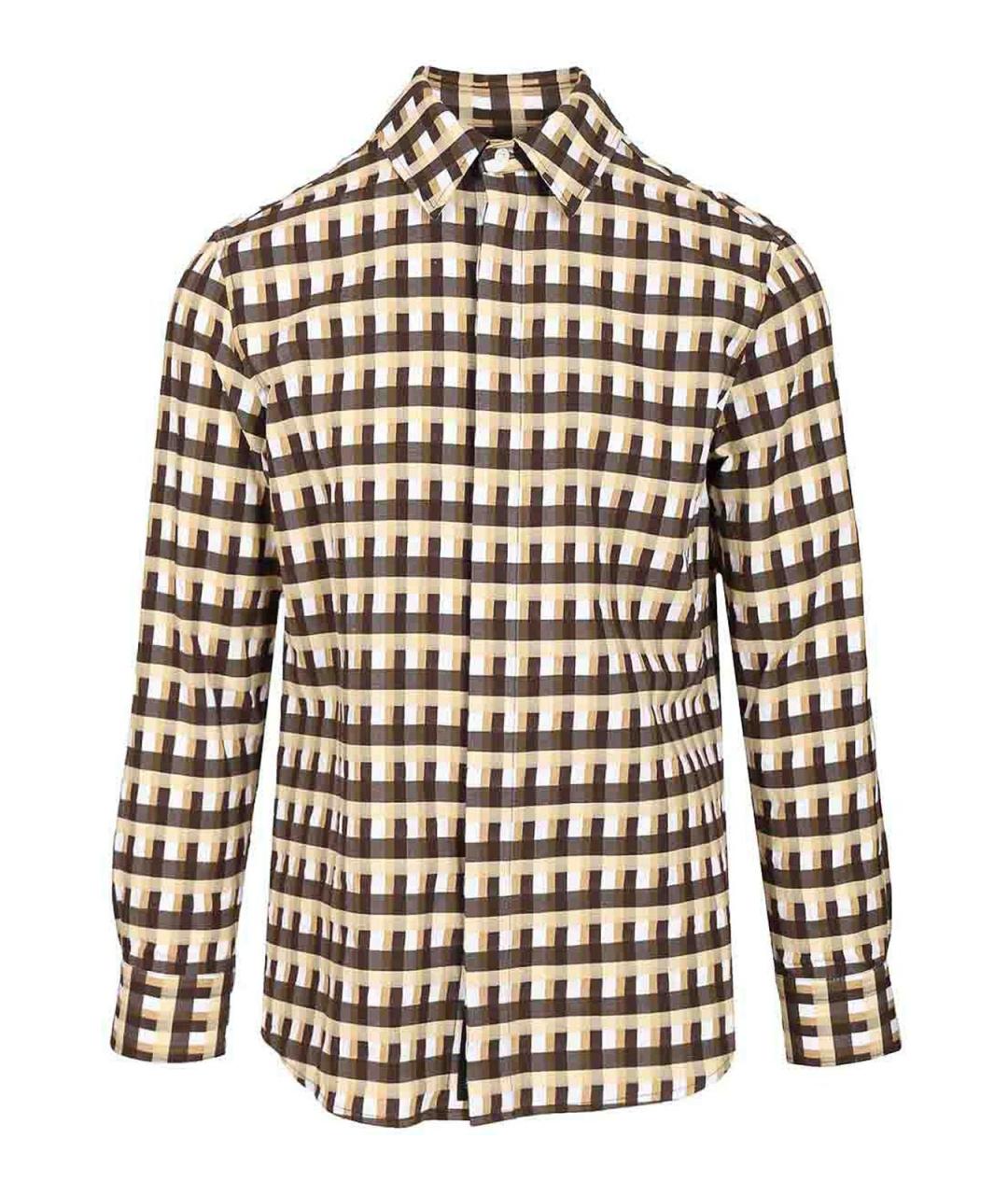 BOTTEGA VENETA Мульти хлопковая классическая рубашка, фото 1