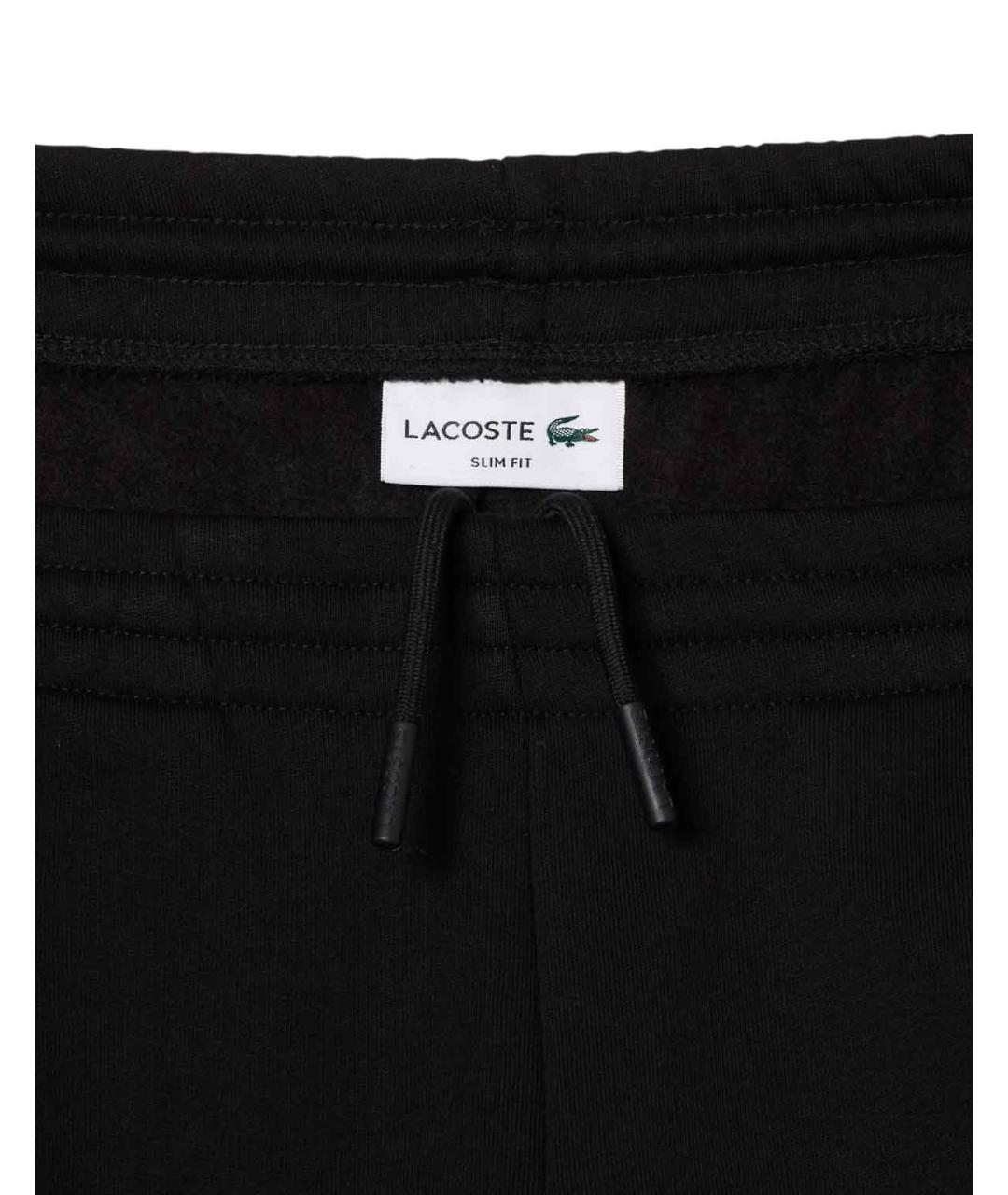 LACOSTE Черные полиэстеровые повседневные брюки, фото 3