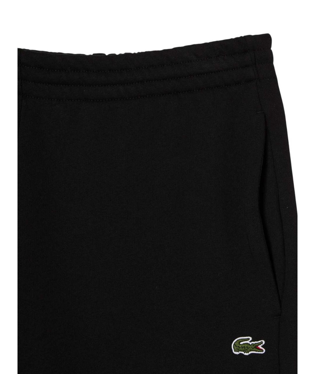 LACOSTE Черные полиэстеровые повседневные брюки, фото 2