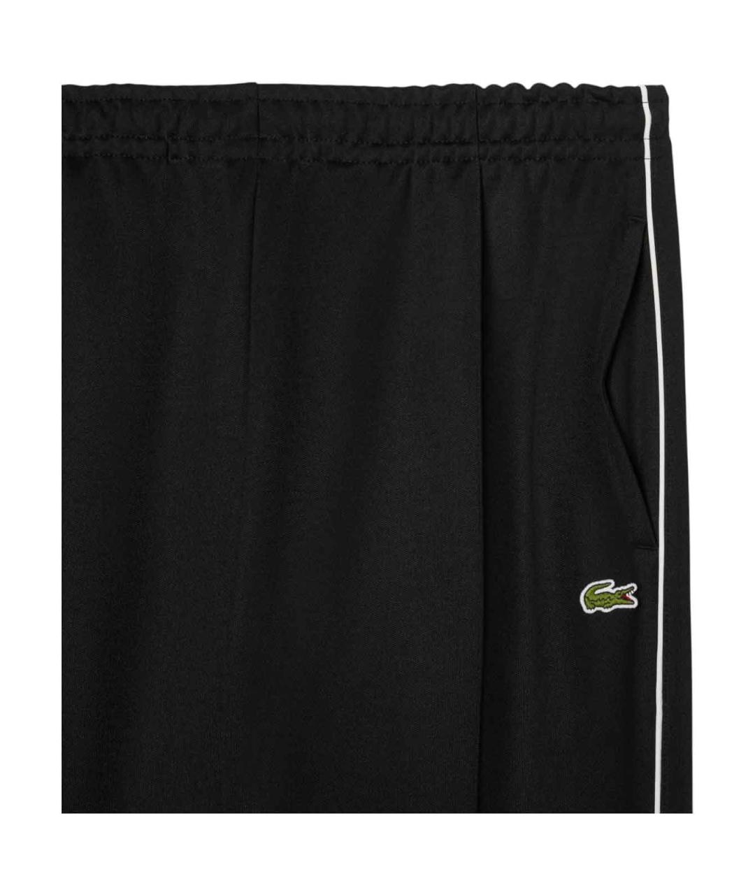LACOSTE Черные полиэстеровые повседневные брюки, фото 2