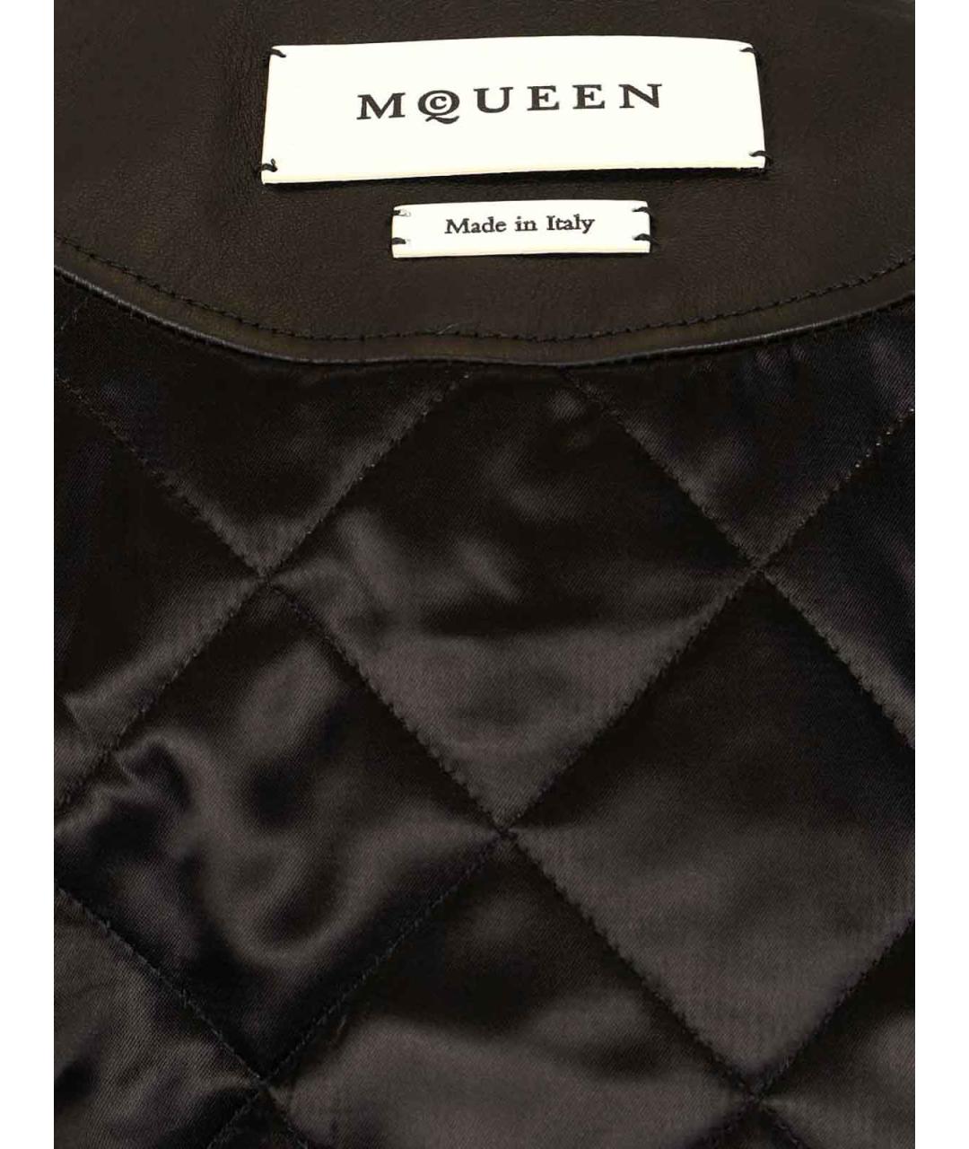 ALEXANDER MCQUEEN Черная кожаная куртка, фото 6