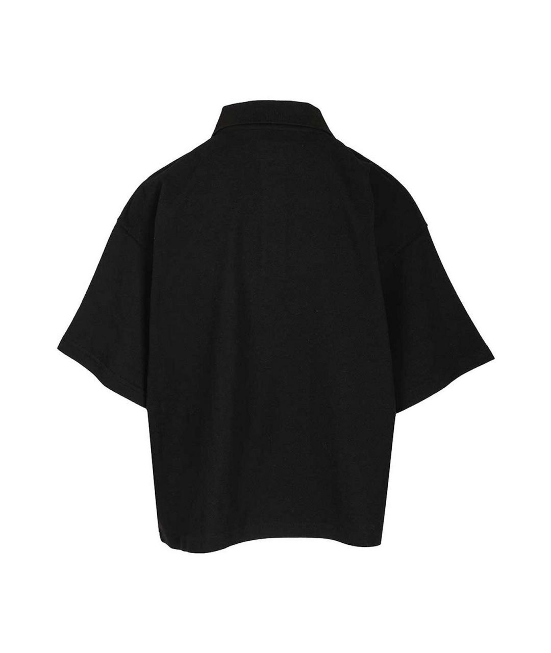 SAINT LAURENT Черная полиэстеровая футболка, фото 2
