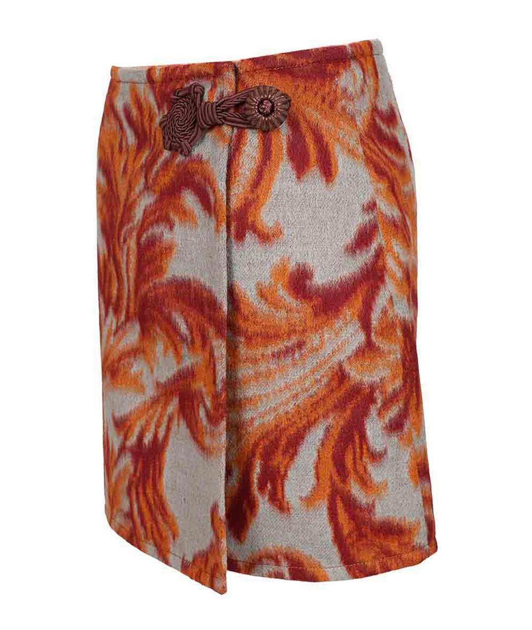 ETRO Мульти шерстяная юбка мини, фото 3