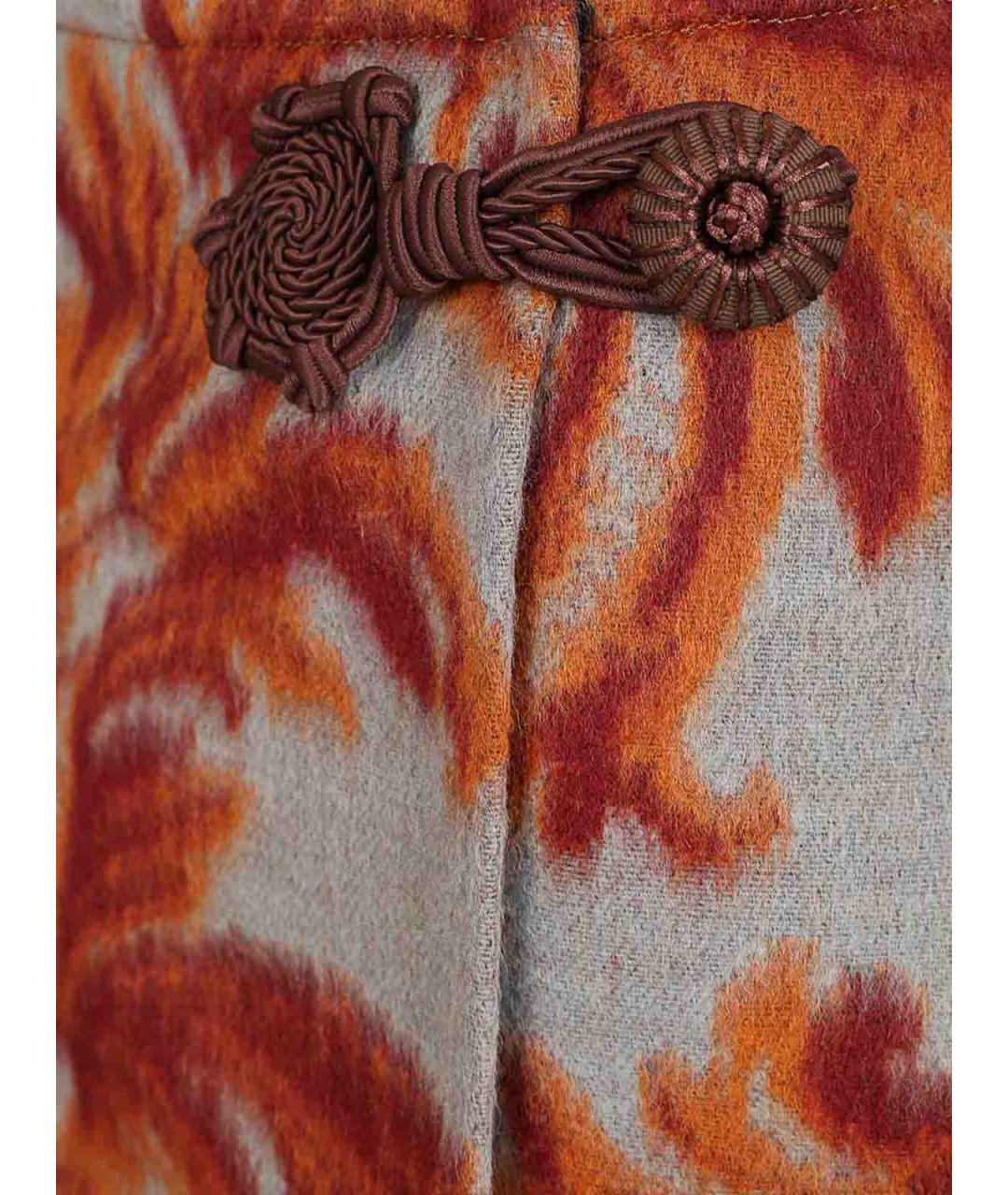 ETRO Мульти шерстяная юбка мини, фото 4