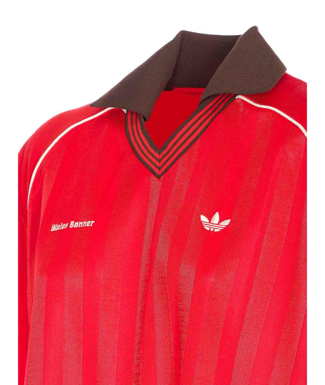 ADIDAS Красная полиэстеровая футболка, фото 3