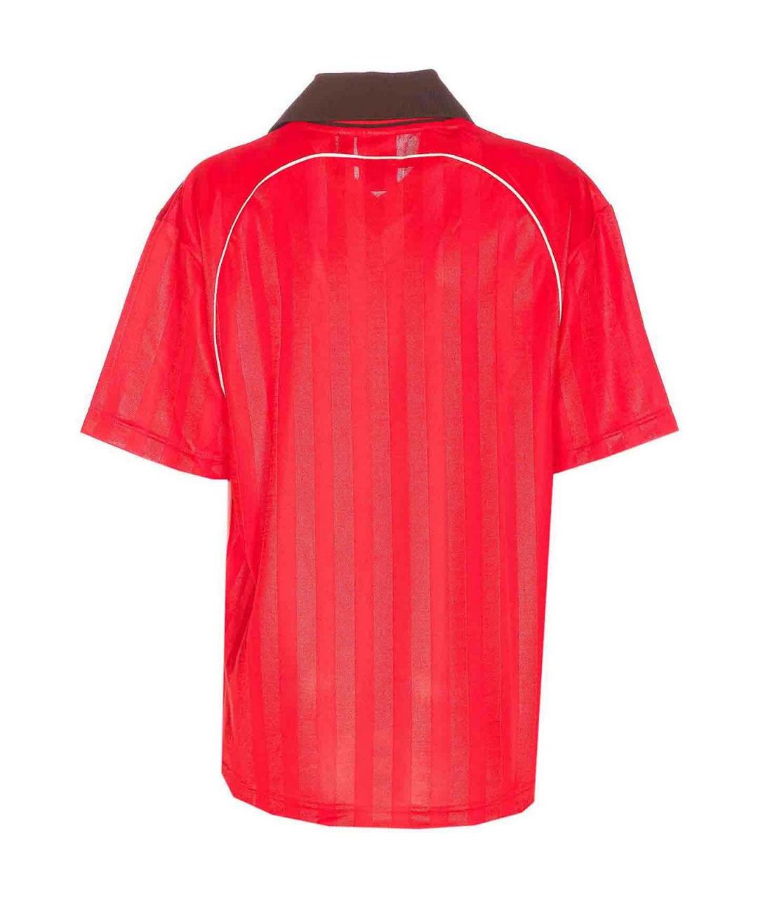 ADIDAS Красная полиэстеровая футболка, фото 2